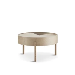 WOUD ARC SOFABORD HVIDPIGMENTERET EG - 66