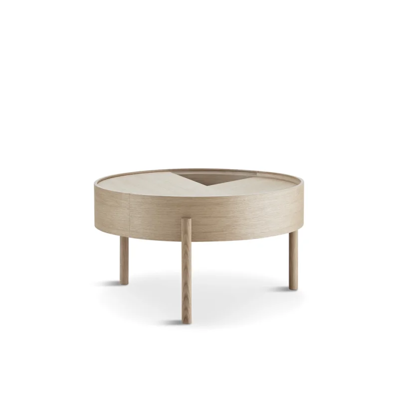 WOUD ARC SOFABORD HVIDPIGMENTERET EG - 66