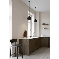 WOUD STONE PENDEL (STOR) - SORT - 24