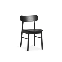 WOUD SOMA SPISEBORDSSTOL SORT M/LDER - 89