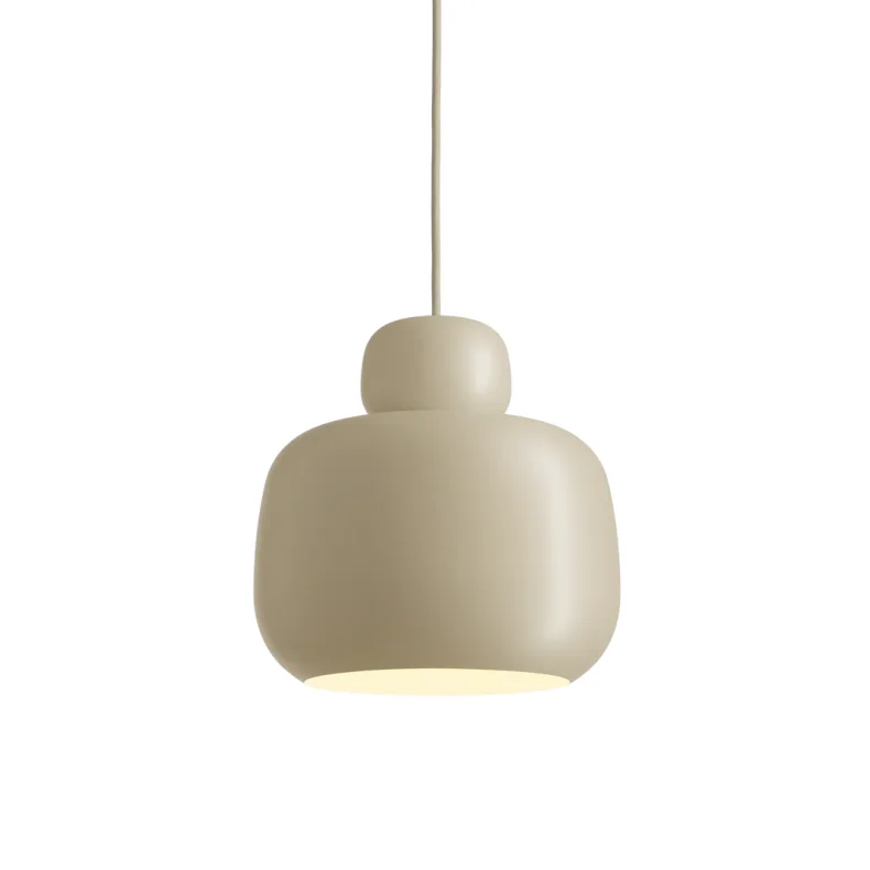WOUD STONE PENDEL (STOR) - BEIGE - 24