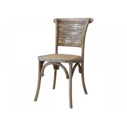 CHIC ANTIQUE FRANSK STOL M/FLETSDE/RYG - 88