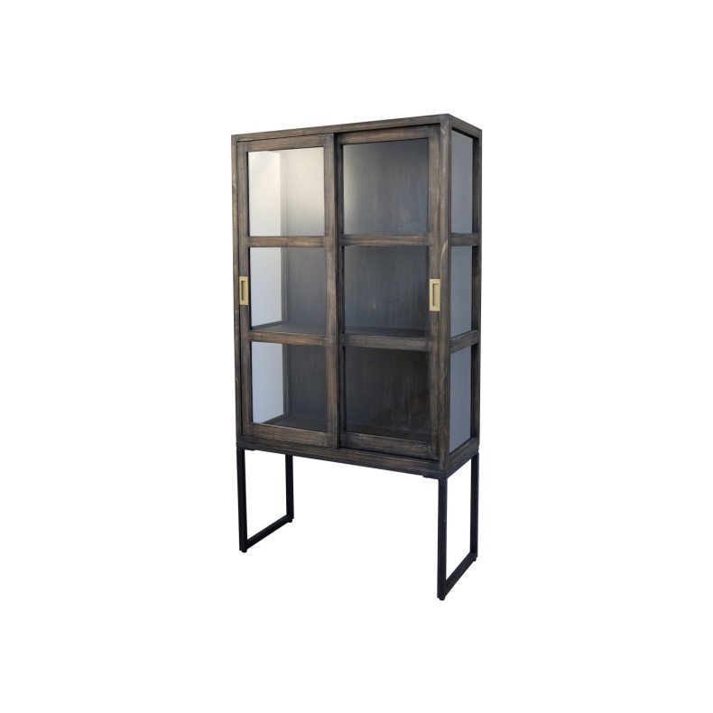 CHIC ANTIQUE VITRINESKAB M/SKYDELGER - 161