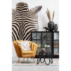 LENE BJERRE DEPOT VITRINESKAB SORT/HVID - 110