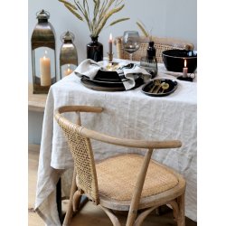 CHIC ANTIQUE FRANSK SPISESTOL M/FLETSDE/RUND RYG - 79