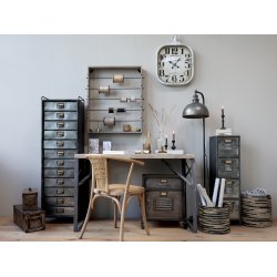 CHIC ANTIQUE FRANSK SPISESTOL M/FLETSDE/RUND RYG - 79