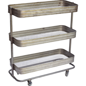 Trademark Living Vega rullebord/jern/m/klar lak - 80