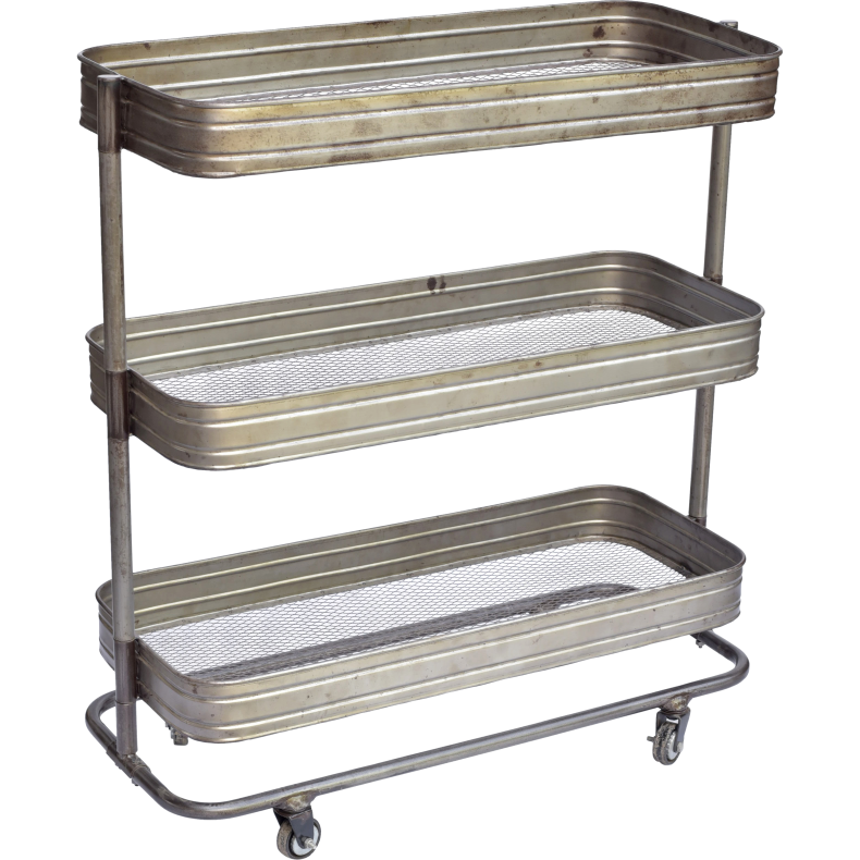 Trademark Living Vega rullebord/jern/m/klar lak - 80