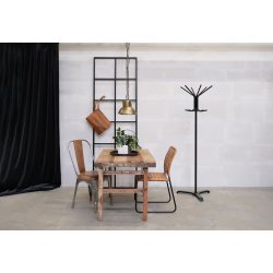 TRADEMARK LIVING KENN STOL M/BRUN L�DER - 84