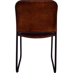 TRADEMARK LIVING KENN STOL M/BRUN L�DER - 84