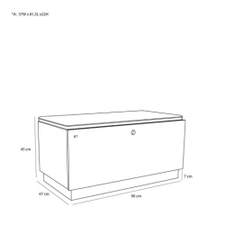 H�BSCH ALCOVE B�NK NATUR - 90