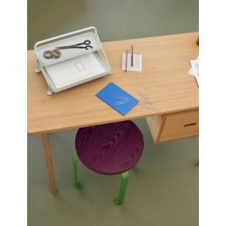 H�BSCH ACRHITECT SKRIVEBORD M/SKUFFER EGETR� NATUR - 120