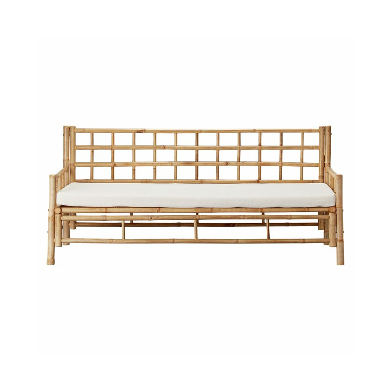 LENE BJERRE MANDISA LOUNGESOFA BAMBUS NATUR/HVID - 80