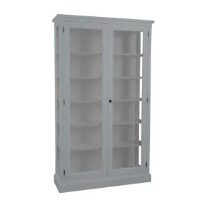 LIVINGOODIES H�J VITRINSKAB HONFLEUR BL�GR�/GR� - 120