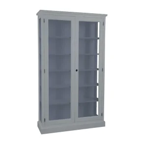 LIVINGOODIES H�J VITRINSKAB HONFLEUR BL�GR�/BL� - 120