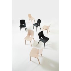 WOUD Mono Spisebordsstol Hvidpigmenteret Eg - 45