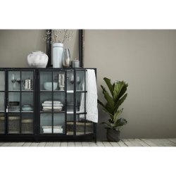 LENE BJERRE DEPOT VITRINESKAB SORT/HVID - 110