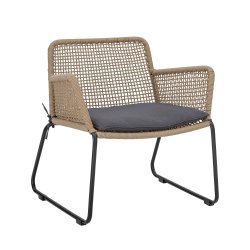 BLOOMINGVILLE MUNDO LOUNGESTOL METAL BRUN - 77