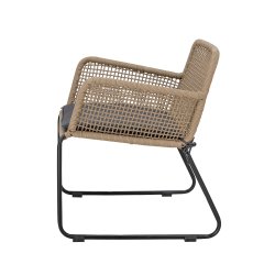 BLOOMINGVILLE MUNDO LOUNGESTOL METAL BRUN - 77
