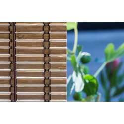 Color &amp; Co Brun natur bambus rullegardin - 80