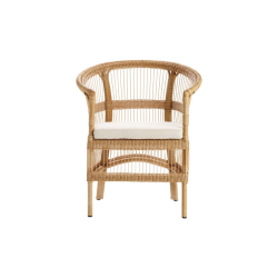TINE K HOME COMO STOL POLYRATTAN INKL HYNDE NATUR  - 82