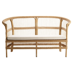TINE K HOME COMO LOUNGESOFA POLYRATTAN NATUR INKL HYNDE - 82