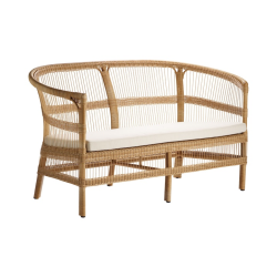 TINE K HOME COMO LOUNGESOFA POLYRATTAN NATUR INKL HYNDE - 82