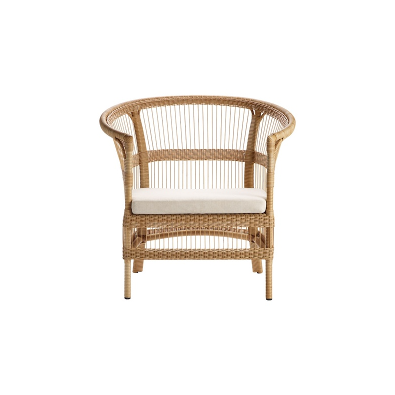 TINE K HOME COMO LOUNGESTOL POLYRATTAN INKL HYNDE NATUR - 82