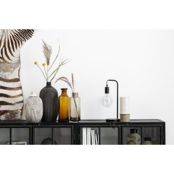 LENE BJERRE DEPOT VITRINESKAB SORT/HVID - 110