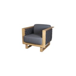 CANE-LINE ANGLE LOUNGESTOL - TEAK 80