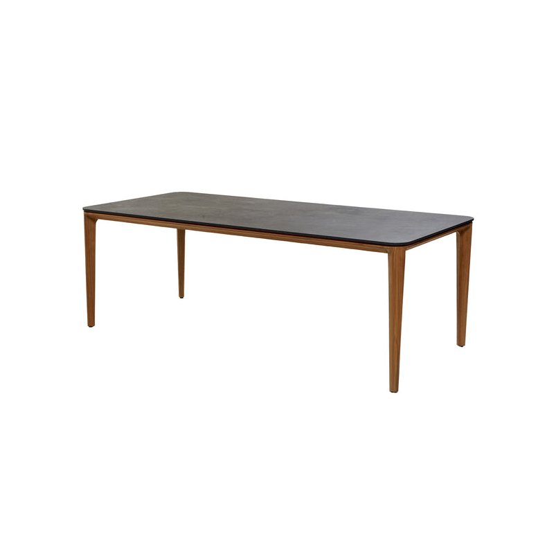 CANE-LINE ASPECT SPISEBORD M/ SORT BORDPLADE - TEAK 210