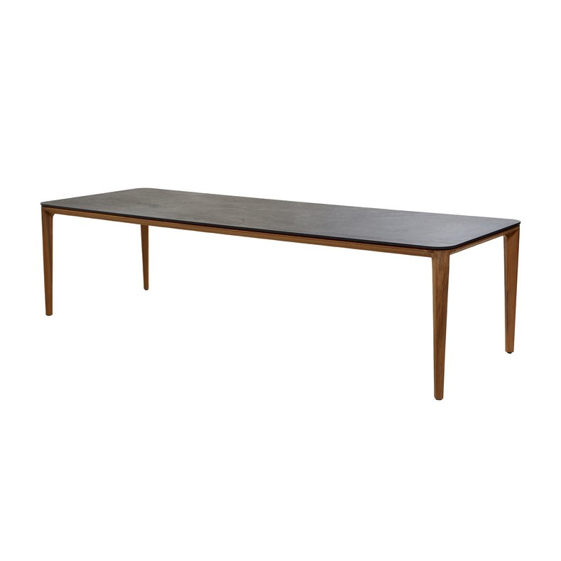 CANE-LINE ASPECT SPISEBORD M/ SORT BORDPLADE - TEAK 280