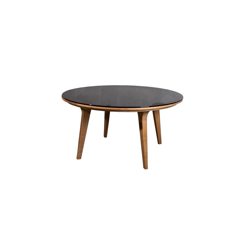 CANE-LINE ASPECT SPISEBORD M/ GLAS BORDPLADE - TEAK 144