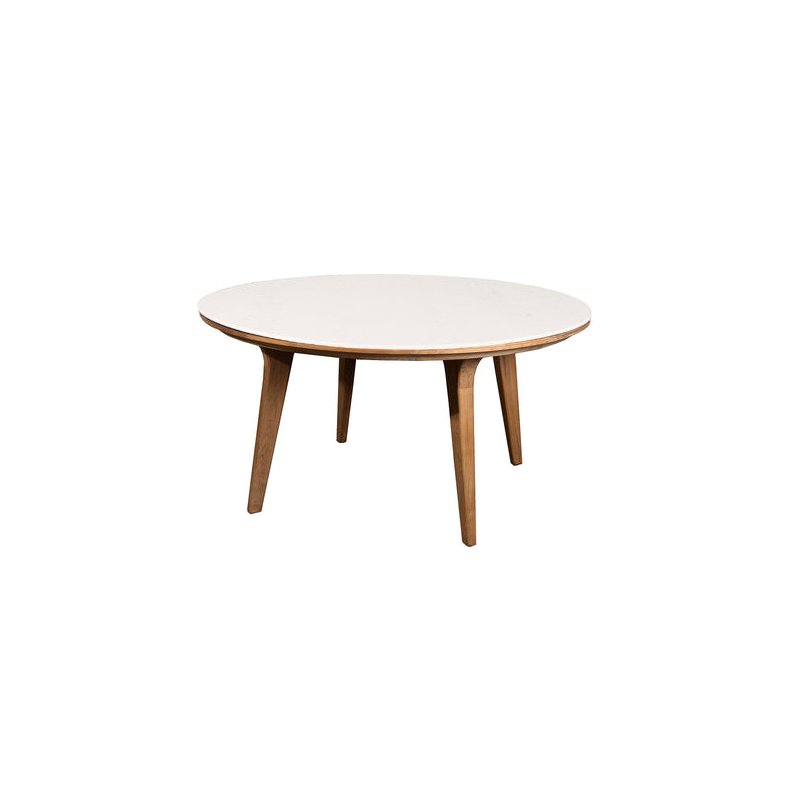 CANE-LINE ASPECT SPISEBORD M/TRAVERTINE LOOK BORDPLADE - TEAK 144