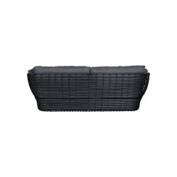 CANE-LINE BASKET SOFA 2/PERS - GRAPHITE WEAVE 201