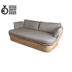 CANE-LINE BASKET SOFA 2/PERS - NATURAL WEAVE 201