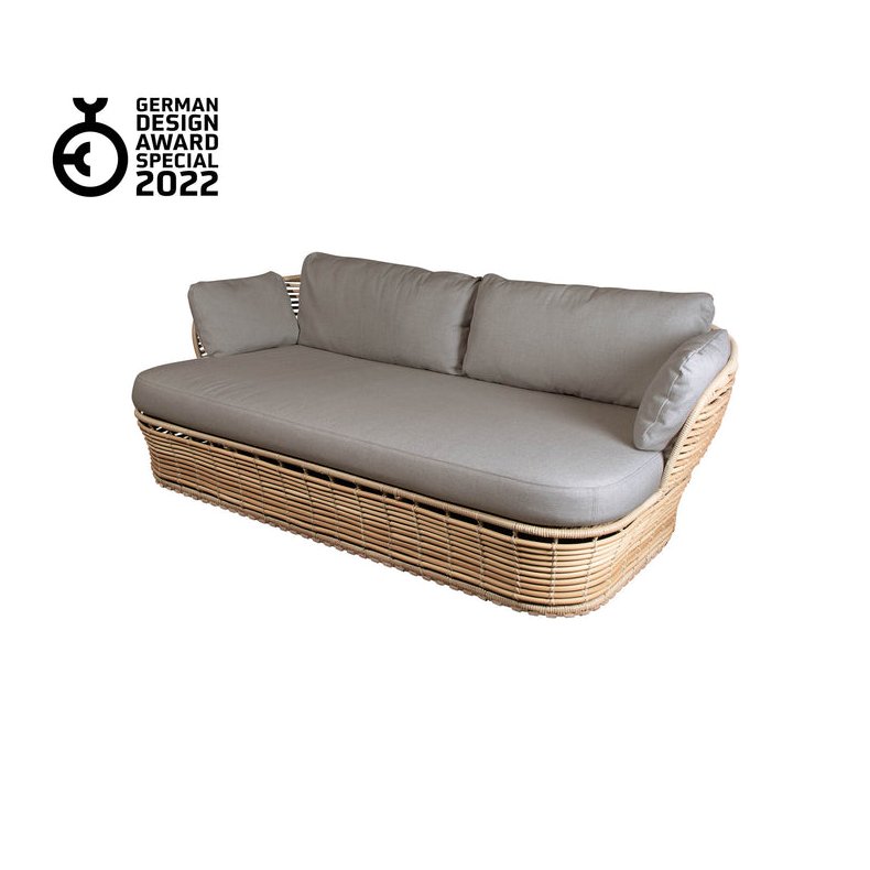 CANE-LINE BASKET SOFA 2/PERS - NATURAL WEAVE 201