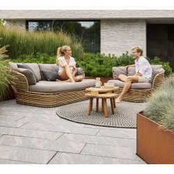 CANE-LINE BASKET SOFA 2/PERS - NATURAL WEAVE 201