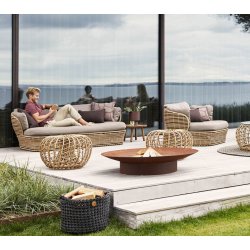 CANE-LINE BASKET SOFA 2/PERS - NATURAL WEAVE 201