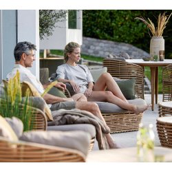 CANE-LINE BASKET SOFA 2/PERS - NATURAL WEAVE 201