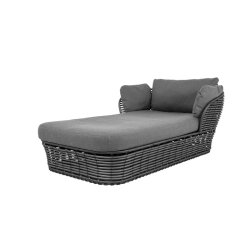 CANE-LINE BASKET DAYBED - GRAPHITE WEAVE 203