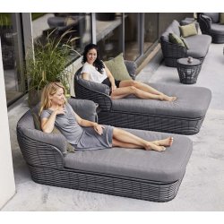 CANE-LINE BASKET DAYBED - GRAPHITE WEAVE 203