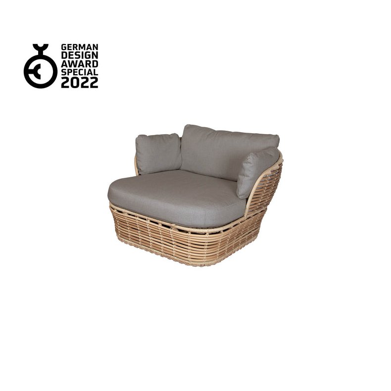 CANE-LINE BASKET LOUNGESTOL - NATURAL WEAVE 110