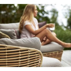 CANE-LINE BASKET LOUNGESTOL - NATURAL WEAVE 110