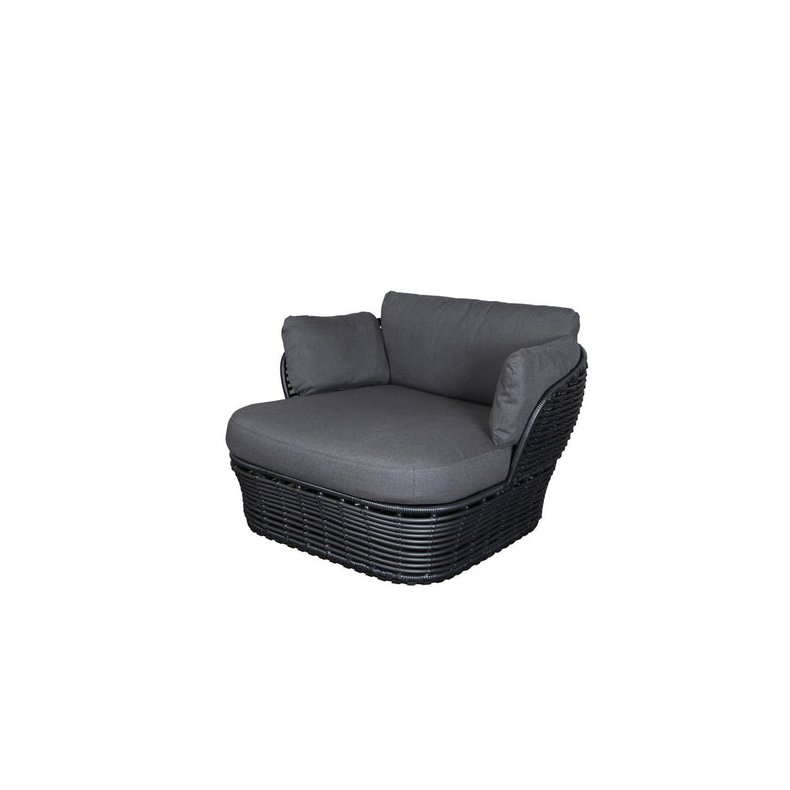 CANE-LINE BASKET LOUNGESTOL - GRAPHITE WEAVE 110