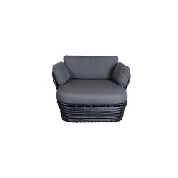 CANE-LINE BASKET LOUNGESTOL - GRAPHITE WEAVE 110