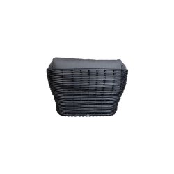 CANE-LINE BASKET LOUNGESTOL - GRAPHITE WEAVE 110
