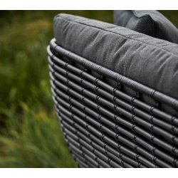 CANE-LINE BASKET LOUNGESTOL - GRAPHITE WEAVE 110