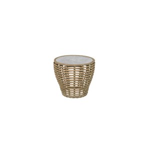 CANE-LINE BASKET LILLE SOFABORD M/ GR BORDPLADE - NATURAL WEAVE 50