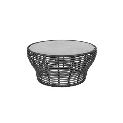 CANE-LINE BASKET STOR SOFABORD M/ GR BORDPLADE - GRAPHITE WEAVE 95